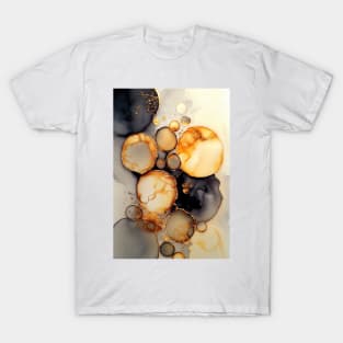 Radiant Rings - Abstract Alcohol Ink Resin Art T-Shirt